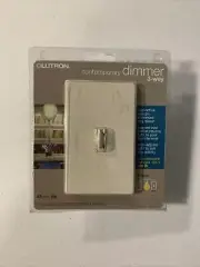 New Lutron Qoto Duo Contemporary Dimmer 3-Way Switch Q-603PHW-LA Light Almond