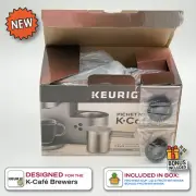 Bonus OEM Whisk Included! Keurig K-Café Milk Frother Cup with Lid & Whisk – New