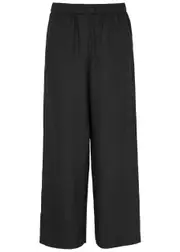 Eileen Fisher Wide-leg Linen Trousers - Black - S (UK 10-12 / M) S (UK 10-12 / M)