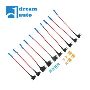 10 x Add-a-Circuit Fuse Adapter w/Standard & Mini Tap Blade Fuse Holder 5A 15A