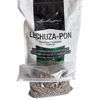LECHUZA-PON Mineral Substrate for Houseplants Zeolite Lava Pumice - Zip Bag 1L