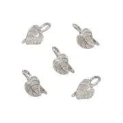 5 Pcs Platinum Tone Brass Ice Pick Pinch Bails Nickel Free DIY Pendants 11x18mm