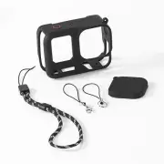 Silicone Case Body Sleeve+Lens All-around Cover + Hand Rope for Insta360 AcePro2