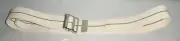 Posey 65" Cotton Gait Transfer Belt 2" White with Green Stripe