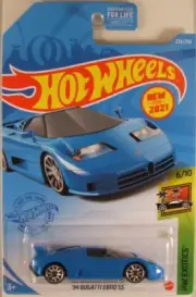 HOT WHEELS #2021-224 '94 Bugatti EB110 SS on US long card (NEW in BLISTER)