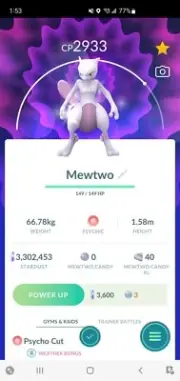 Pokemon Purified Mewtwo (Incredibly Rare)
