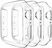 3 Pack Compatible Apple Watch Case 40mm Series 6/5/4/SE, Hard PC Bumper Case Protective Cover Frame [NO Screen Film] Compatible iWatch Accessories 40mm, Clear