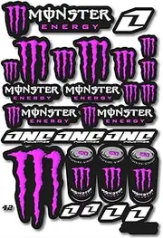 Monster Energy Sticker for Motorcycles, Quads, Motocross, Cars, Helmets, Computer Notebooks and Other Items