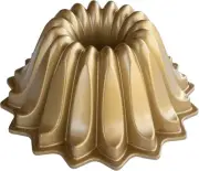 Nordic Ware Lotus Bundt Pan Gold, 5 Cup Capacity 5 Capacity, Gold