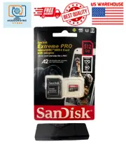 Sandisk Extreme Pro 512GB MicroSD Microsdxc Memory Card + Bundle Card Reader TF