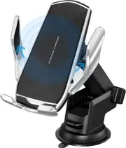 Car Phone Mount,Auto-Clamping Smart Sensor 10W Fast Charging Car Front Windshield Dashboard Air Vent Phone Holder Compatible with Iphone12/12 Pro Max/Samsung S20/Note 20 All 4.7-6.7 Inch Smartphone