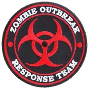 Zombie Outbreak Response Team Patch Embroidered Sew on Patch 3.1/2" x 3.1/2"
