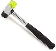 Honbay Dual Head Nylon Rubber Hammer Soft Mallet for Jewelry, Leather Crafts, Woodworking and More (25mm)
