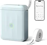 NIIMBOT D110 Mini Label Maker Machine with Tape, Portable Bluetooth Thermal Label Printer, Sticker Maker with Multiple Templates for Office Organization Home Kitchen School, Blue