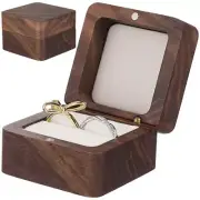 Ring Case Wooden Ring Box Wedding Ring Box Ring Holder Wood Engagement Ring Box