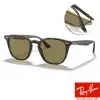 【RayBan 雷朋】百搭方框膠框太陽眼鏡(琥珀 橄欖色漸變#RB4258F 71073-52mm)