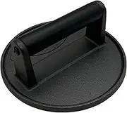 Cast Iron Sandwich Press - Flat Griddle Press, Smash Burger Press - Meat Weight Press with Heat Resistant Handle, Barbecue Grilling Tool for Hamburger Patty Meat