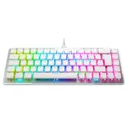 Roccat 1000Hz White Vulcan II Mini Swarm Aluminum Gaming Keyboard RGB Lighting