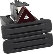 HAUAGEZWU 5N0953509 1pc Hazard Emergency Warning Indicator Light Switch Car Button Fit for VW Fit for Tiguan 5N 2010-2016 5N0953509B 5N0 953 509 B A(5N0953509 1 Set)