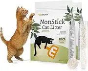 Non-Stick Ultra Clumping Cassava & Tofu Cat Litter, Odor Control Low Tracking Kitty Litter, Plant-Base Natural Ingredients Low Dust Dustless Cat-Litter, 9 lbs X 2 Packs