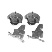 Front + Rear Engine Mount Kit for Mitsubishi Pajero NM NP NS NT NW NX 99-21 Man.