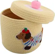 Car Storage Basket Baskets Storage Bins with Lids Woven Rope Basket Dog Storage Basket Snack Basket Dog Food Storage Container Entryway Basket Puppy Basket Nesting Bins Cotton