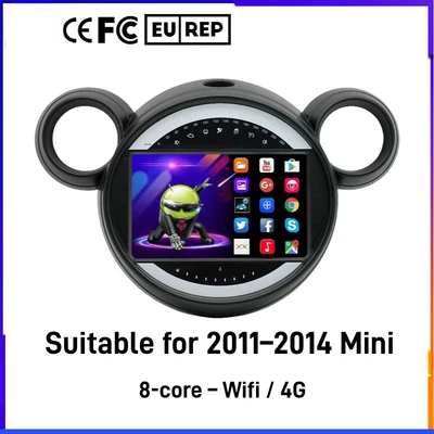 Android Auto Car Radio for Mini Cooper 2011 -2014 Carplay GPS Navigation Head