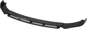 3pcs Universal Front Bumper Lip Body Kit Spoiler Wing Car Modification, ABS Material Upgrade for Racing (Black)