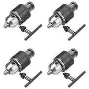 4X 1.5-10mm 1/16 Inch - 3/8 Inch Capacity Key Drill Chuck Wrench Converter8054