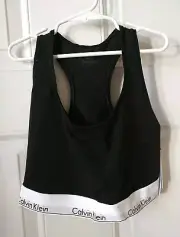 CALVIN KLEIN BLACK MODERN COTTON BRALETTE, SIZE 1X