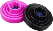 VINTORKY 1 Pair Folding Silicone Hair Dryer Diffusers for Even Heat Distribution Compatible with Hair Dryers for Curls Easy Storage