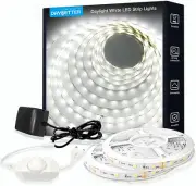 White LED Strip Light, 40 Ft Dimmable Bright Rope Lighting, 6500K 24V Strips, 72