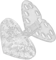 VICASKY 1pc Heart Nail Art Pen Holder Nail Art Tools Gel Brush Polish Pen Rest Holders Stands (silver Transparent)