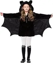 [yolsun] Girls' Vampire bat Costume, Halloween Animal Cute Dress up