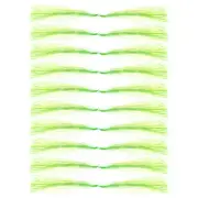 10Pcs Crystal Flash Line Holographic Tinsel Fly Fishing Tying Material Green