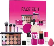 Complete Make-Up Set, Complete Make-Up Kit, Kit of Sustainable Face Cosmetics