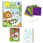 Animals Theme Magic Art Sticker Children Animal Handmade DIY Scratch DIY Coil Coloring Book Creative Art Activity