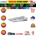 Devanti 900mm Range Hood 90cm Rangehood Kitchen Canopy LED Light Alloy Filter AU