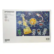 Ikea Aftonsparv Puzzle Space Theme 104 Pieces Marta Krupinska 6+ New 905.728.58