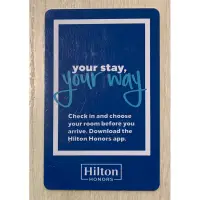 在飛比找蝦皮購物優惠-Hilton Hotel Honors 希爾頓酒店 房卡  