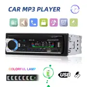 Bluetooth Car Stereo Audio In-Dash FM Aux Input Receiver MP3 Radio Player TF USB