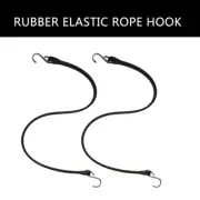 10Pcs Rubber Bungee Cords with Hook Elastic Rope Straps Enduring Bungee Strap
