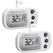 Digital Frigerator Thermometer, Waterproof, w/ LCD Screen, Magnetic Back, Stand