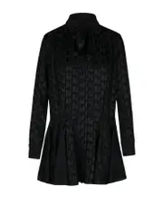 MSGM All-Over Patterned Long-Sleeved Dress IT40,IT42,IT38 black
