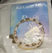 Alex and Ani steady vessel 2 set gold bracelet