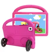 Kids Tablet Protective Case With Handle Stand for Samsung Tab A8 X200/X205(2021)-RoseRed