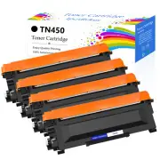 4 Pack TN450 TN420 Toner Cartridge Black For Brother HL-2280DW 2270DW MFC-7860DW