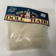 Vintage Home Folk Wool Doll Hair by Donna Gallagher-1 Yd 100% Wool Natural New