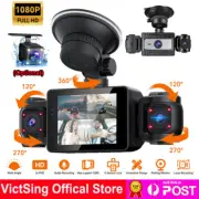 3/4 Lens Car Camera 1080P Dash Cam Video Recorder Night Vision Parking Monitor