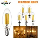 5/10Pack E14 LED Bulbs Filament Candle Chandelier C35 4W 6W Dimmable Night Light